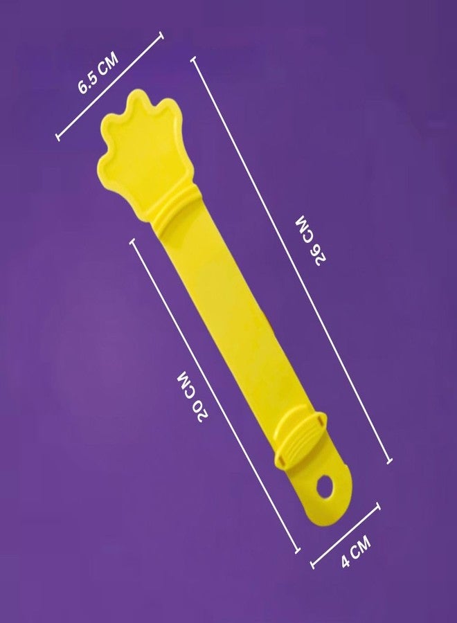 PET FUN Cat Strip Feeder & Creamy Treat Feeding Dispenser Spoon | Pet Food Squeezer Stick Tool for Cats & Dogs | BPA-Free, No Mess, Ergonomic Grip | Wet Food & Lickable Treat Spoon (Yellow, Pack of 2) - Image 3